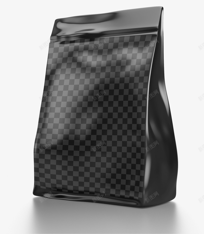 黑色透明包装袋png免抠素材_新图网 https://ixintu.com 包装 效果图 瓶子 药品 袋样机 贴图