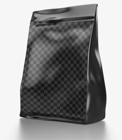 透明瓶子效果图黑色透明包装袋高清图片