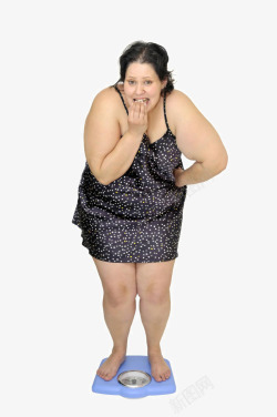 女士减肥肥胖的人物高清图片