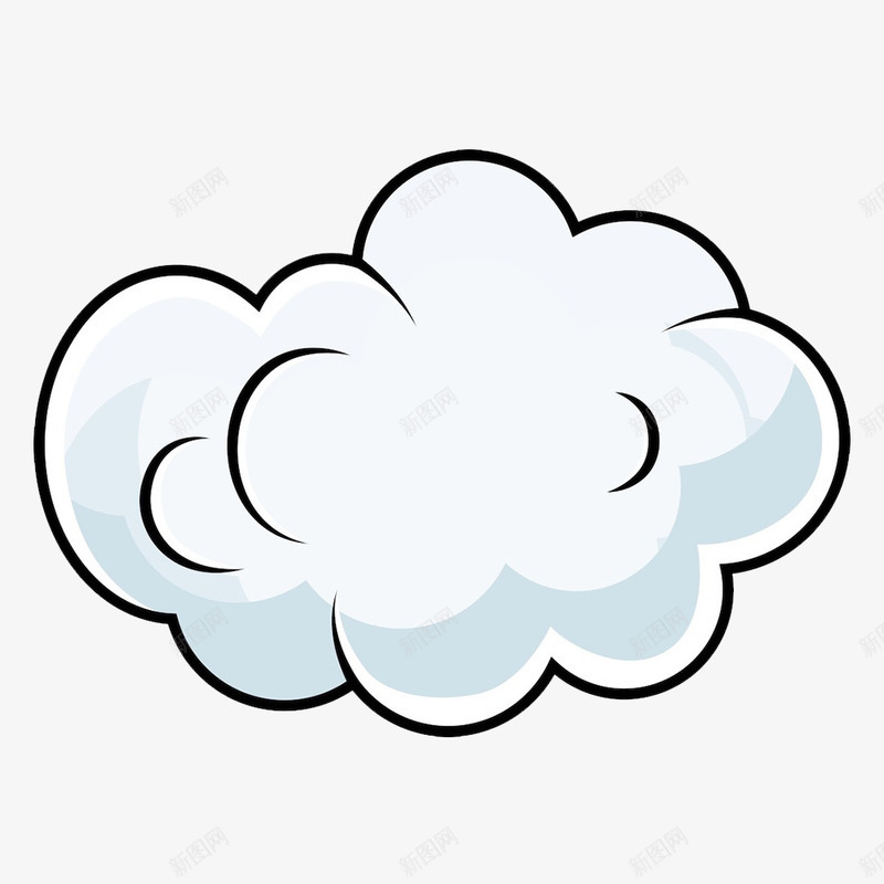 卡通可爱的白色云朵png免抠素材_新图网 https://ixintu.com 云朵 令人喜爱 卡通 卡通云朵 可爱表情 喜欢 心爱的