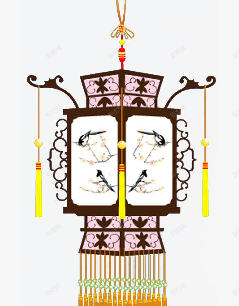 古风四角灯笼png免抠素材_新图网 https://ixintu.com 元宵灯笼 包元宵png图片 古典灯笼 喜鹊灯笼 春天灯笼免抠png图片