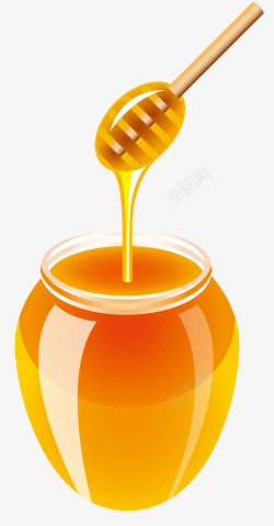 蜂蜜粘稠蜂蜜矢量图高清图片