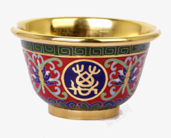 特色传统工艺景泰蓝碗素材