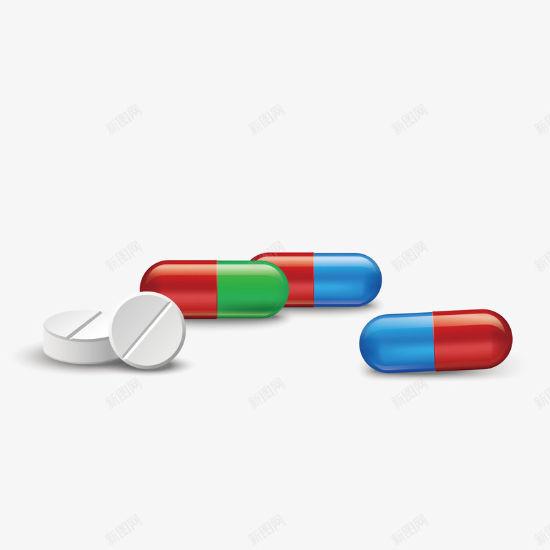 药剂png免抠素材_新图网 https://ixintu.com PNG免抠图下载 治疗 胶囊 药品 药片 装饰