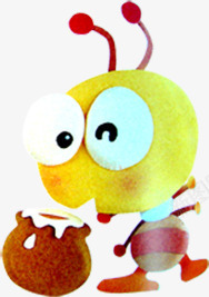 儿童节手绘小蜜蜂png免抠素材_新图网 https://ixintu.com 儿童节 小蜜蜂 手绘 素材 黄色