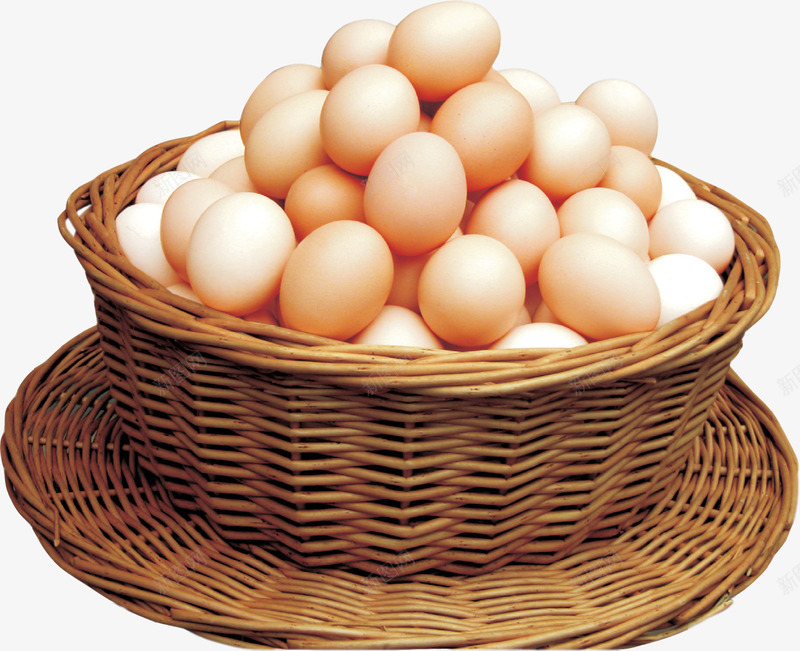 鸡蛋png免抠素材_新图网 https://ixintu.com 一篮鸡蛋 竹篮子 篮子 篮子里的鸡蛋 鸡蛋