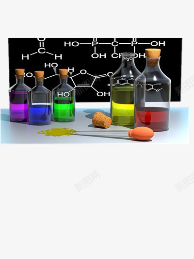 化学科技png免抠素材_新图网 https://ixintu.com 化学 化学公式 化学物 彩色 科技