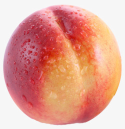 水珠水雾素材带水汽的桃子高清图片