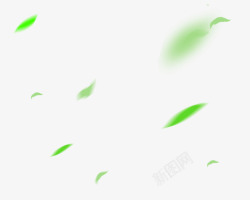飘浮的绿叶飘浮绿叶高清图片