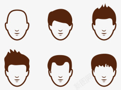 短发造型发型男人图标高清图片