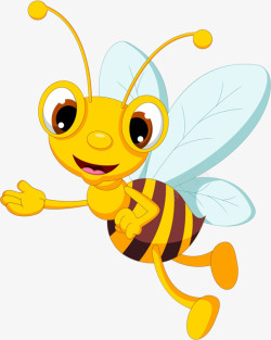 可爱昆虫花卉蜜蜂高清图片