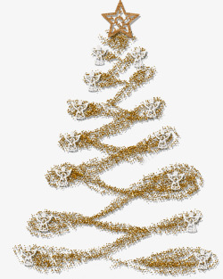 圣诞树抽象圣诞树粒子圣诞树装饰素材