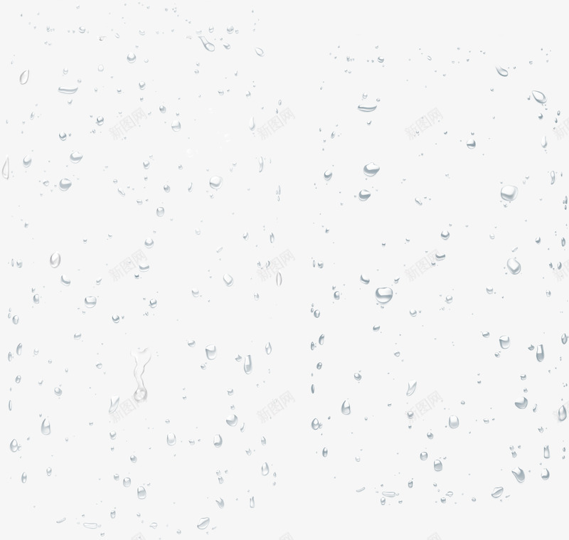 玻璃雨滴水滴装饰元素png免抠素材_新图网 https://ixintu.com 元素 水滴 玻璃 装饰 雨滴