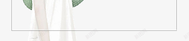 手绘创意花朵少女边框psd免抠素材_新图网 https://ixintu.com 仙人掌 创意设计 少女 手绘 树叶 花朵 装饰 边框