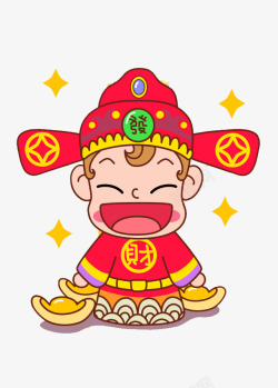 财富节卡通财神高清图片