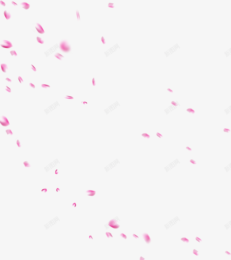 散落的粉色花瓣png免抠素材_新图网 https://ixintu.com 散落 粉色 花瓣