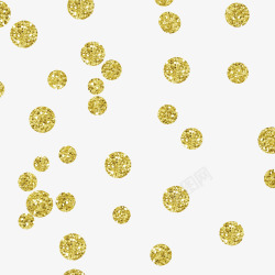 ps漂浮物漂浮金色圆点素材