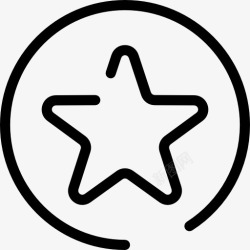 星星形状收藏夹按钮图标高清图片