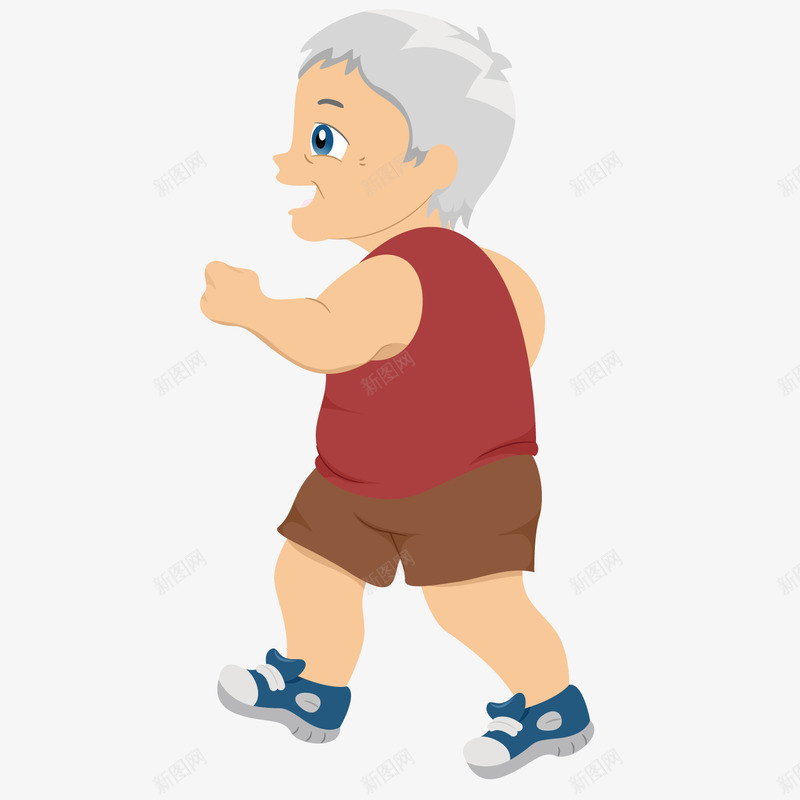 锻炼身体的老人png免抠素材_新图网 https://ixintu.com 健身 老人 老当益壮 运动老人 锻炼身体