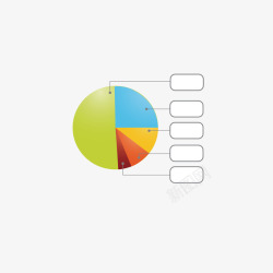 饼图矢量图素材