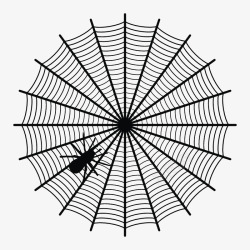 网状丝线手绘网状黑色蜘蛛丝图标高清图片