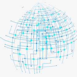 地球线条科幻感高清图片