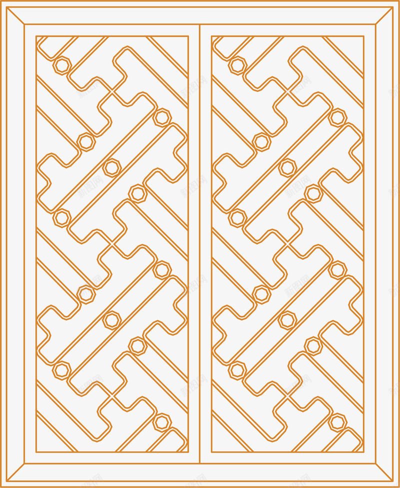 花纹文艺园林窗子矢量图eps免抠素材_新图网 https://ixintu.com 园林窗 园林窗口 园林窗户 园林窗花 文艺园林窗子 窗子 纹理 矢量图