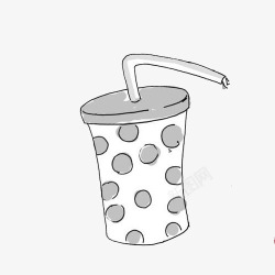 奶茶插画图素材