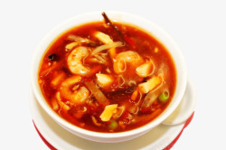 中华菜式海鲜酸辣汤高清图片
