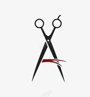 创意剪刀logo图标图标