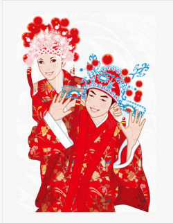 中式婚纱中式婚纱照高清图片