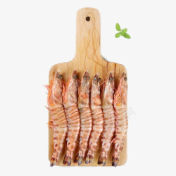 木盘上的大虾素材