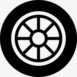 轮胎维修车轮图标高清图片