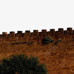 古代防御工事长城外墙高清图片