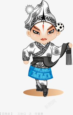 京剧人物矢量图素材