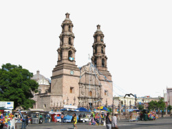 墨西哥建筑圣母升天主教座堂高清图片