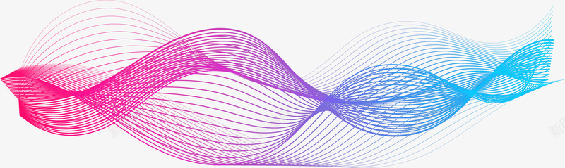 渐变彩色线条png免抠素材_新图网 https://ixintu.com 动感 动感线条 彩色下划线 彩色线条 时尚 曲线 渐变 炫丽背景