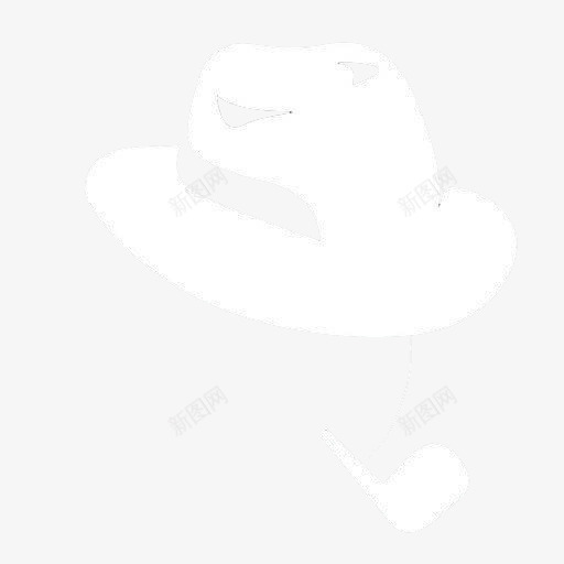 福尔摩斯帽子白色png免抠素材_新图网 https://ixintu.com 夏洛克 白色 福尔摩斯 简约