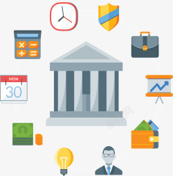 银行流程银行金融交易流程高清图片