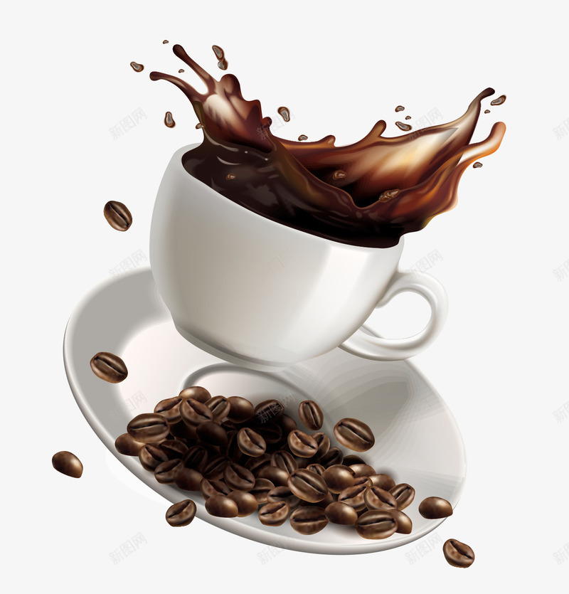 卡通飞溅的咖啡png免抠素材_新图网 https://ixintu.com 倾倒的咖啡杯 咖啡png 手绘咖啡杯png 手绘咖啡豆 矢量咖啡 飞溅的咖啡
