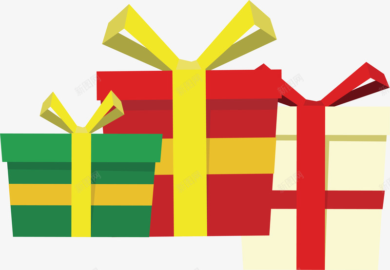 三个彩色的礼物盒png免抠素材_新图网 https://ixintu.com 彩色礼盒 收藏送礼 生日礼物 矢量png 礼物盒 送礼物