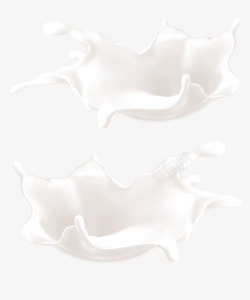 牛奶浪花素材白色奶浪高清图片