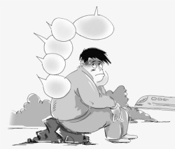 发愁的小伙子素材