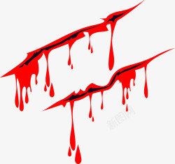 红色喷溅血点伤口流下的血高清图片
