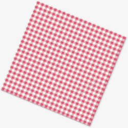 红色方格桌布素材