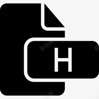 h文件的黑色界面符号图标图标