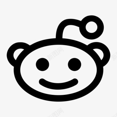 网络读Reddit搜索分享社会图标图标