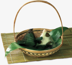 端午节一篮子粽子装饰素材