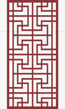 实物荆条框古典中国风窗框高清图片