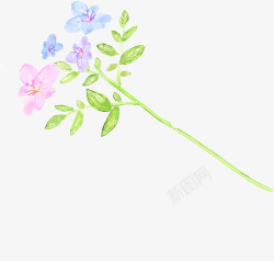 童绘花草植物图案素材